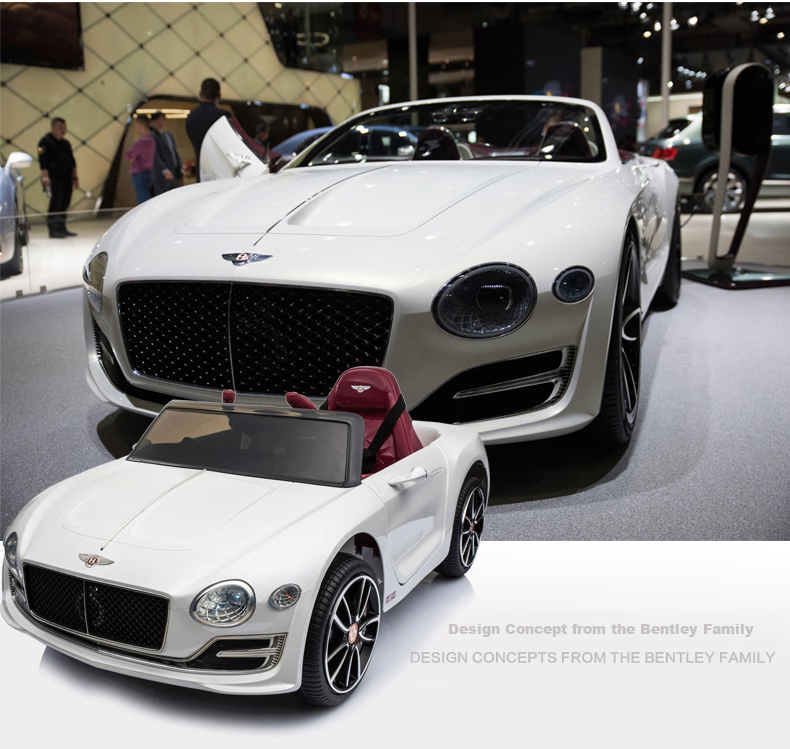 BeRica Children's Electric Car, Four-Wheel Vehicle, Authorized by Bentley, Remote Control Toy Car for Boys And Girls, Rideable, Baby Gift 5