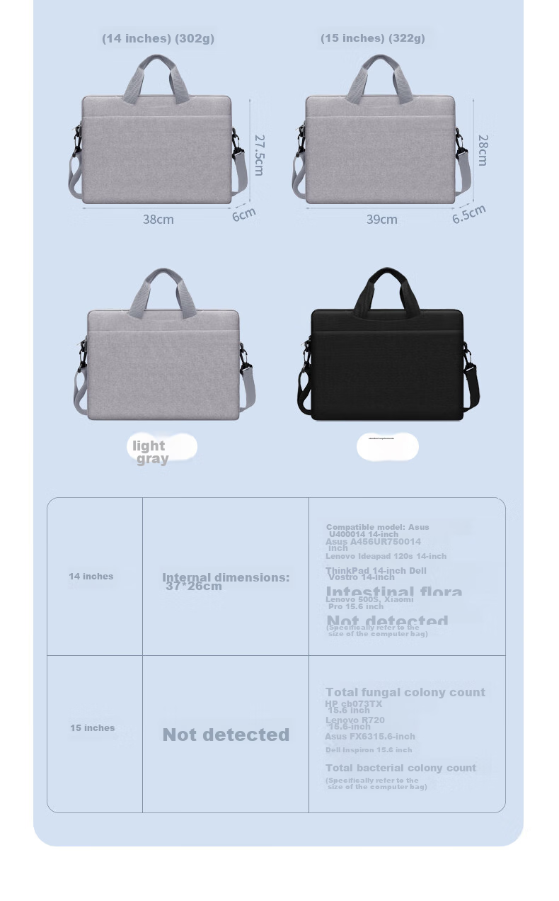 BUBM Laptop Bag, Handheld 14-Inch, Suitable for Men, Compatible with Apple MacBook And Huawei Laptops, Business Travel Computer Sleeve 12