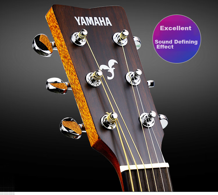 YAMAHA FG830VN North American Model Solid Wood Top Acoustic Guitar for Beginners, 41-Inch Guitar in Gloss Vintage Color 12