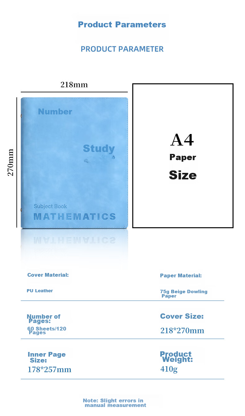 Zuolanzhe [Back to School Essential] Subject Loose-Leaf Notebook B5 High-Quality Soft Cover Thickened Comfortable for Middle And High School Students by Subject Error Correction Book for Chinese, Math, English And Other Subjects Homework Notebook 2