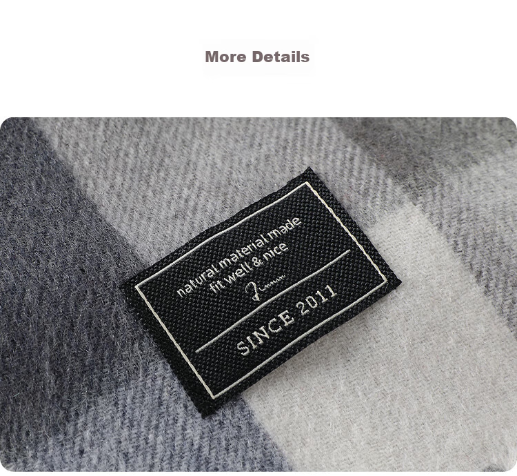 JIUMU Pure Wool Scarf for Men, Autumn And Winter Warm Neck Warmer, Gift for Men, Fathers, Mid-Autumn Festival, Birthday Present, Gift Box Packaging 22