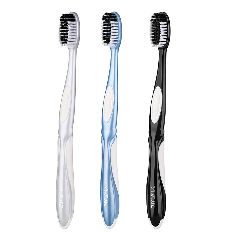 DR.WLEN Medium Hard Bristle Toothbrush for Adults Wide Head Large Size Men's 3 Individually Wrapped Removes Stains Cleans Tobacco And Tea Stains Oral Cavity