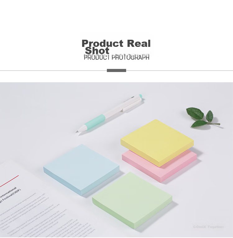 COMIX Sticky Notes/Notepad/Pad/Note Pads (76x76mm), 12 Books/1200 Sheets, D6002, Random Color 11