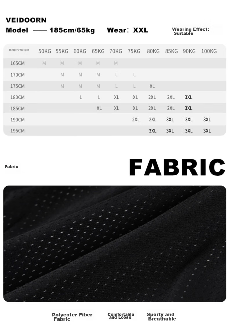 VEIDOORN Basketball Short-Sleeve T-Shirt, Player-Style Instant Summer Tee for Men, Round Neck Breathable Sports Top, Instant Red XL 9