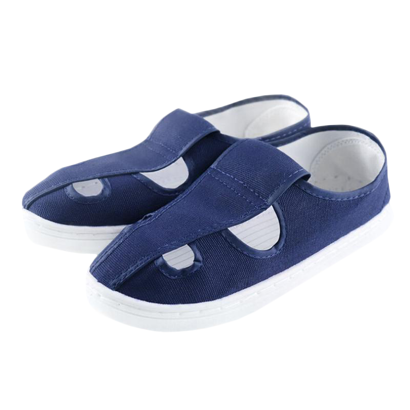 BAIGE Anti-Static Cleanroom Shoes Unisex Four-Hole Blue - Selected Sizes Jing Suda 41