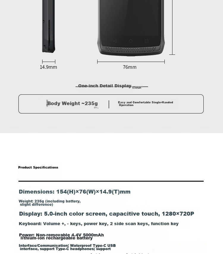 Seuic CRUISE GE2 Handheld Data Terminal PDA Android Collector Industrial Mobile Phone Telecom Warehouse Inventory Wireless RF Gun Dongda Integrated GE2 13