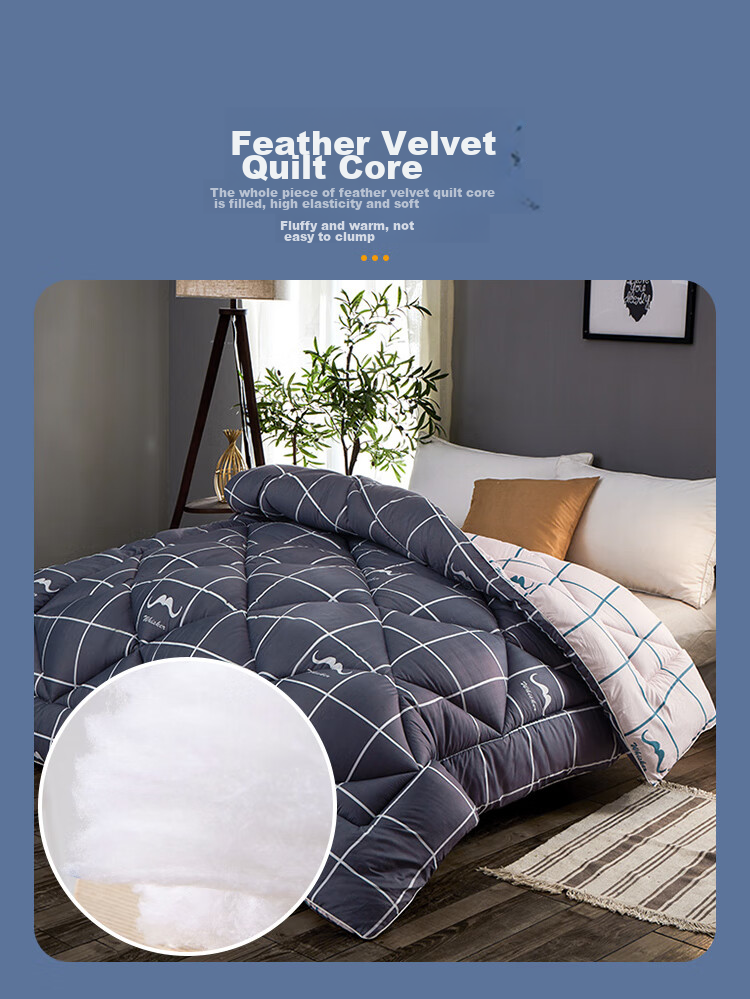 YALU & FREEDOM Bedding Six-Piece Set, Complete Quilt Set for Student Dormitory, Three-Piece Set with Pillow And Duvet, Sky Blue 8