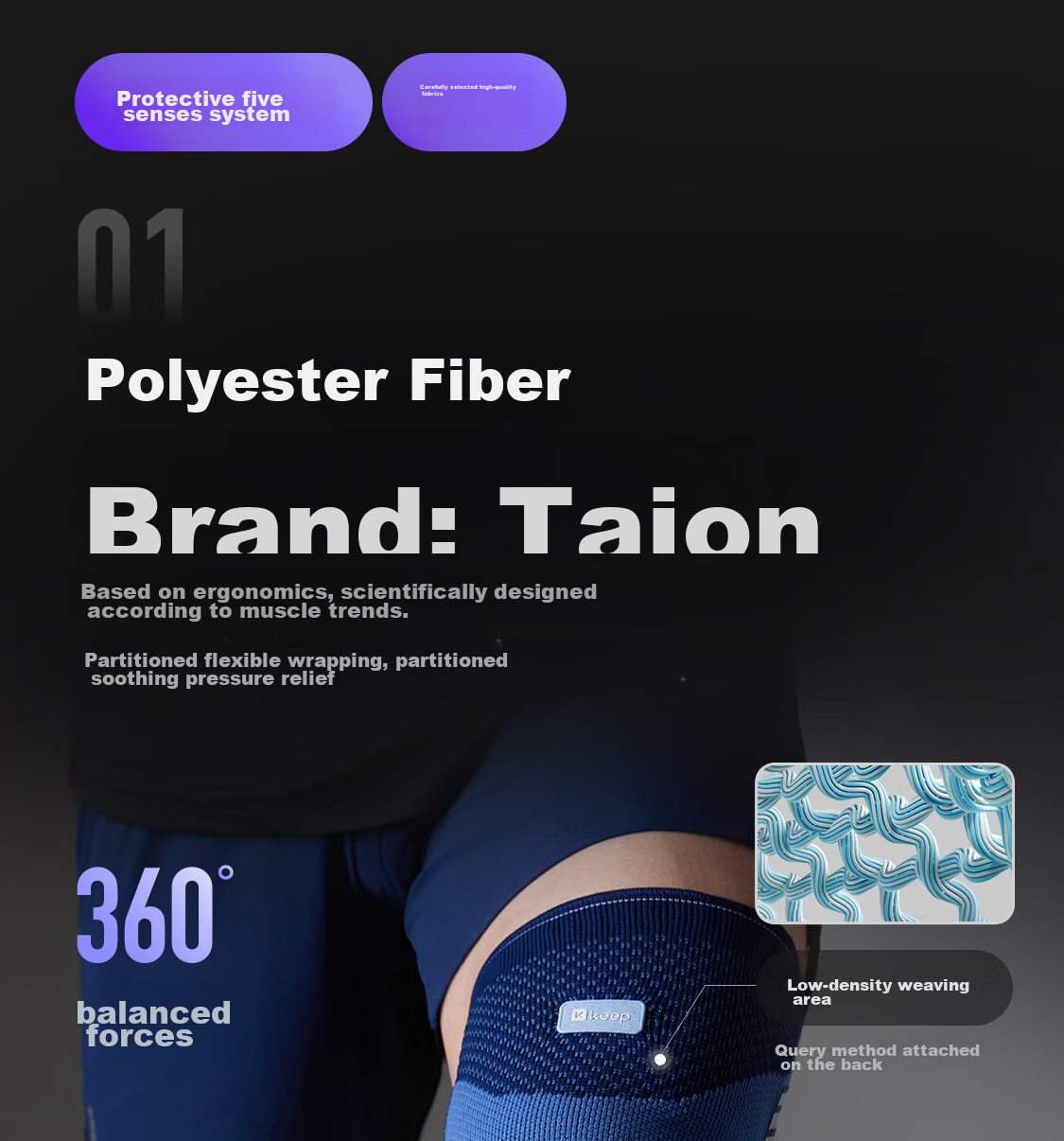 Keep Comfortable Functional Knee Brace Meniscus Protection for Running, Badminton, Basketball Support Synovitis Brace K-Rox 13
