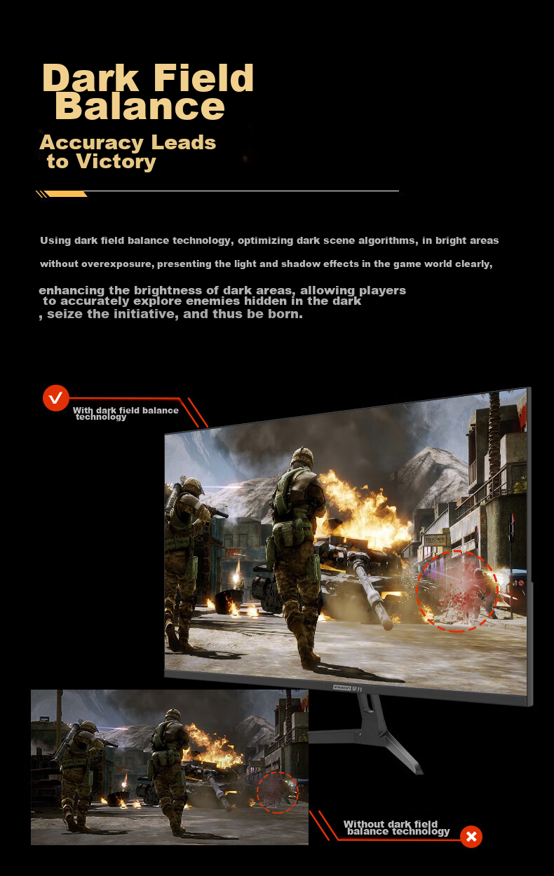 IPASON, 27-Inch, 2K, 165Hz High Refresh Rate, Gaming LCD Monitor, HDMI+DP 6