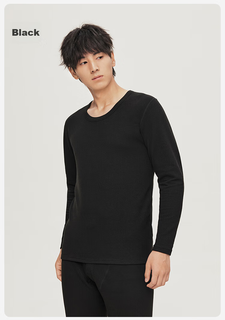 Nanjiren Wool Blend Silk Thermal Underwear for Women, Fleece-Lined Autumn Top And Pants Base Layer Set L 21