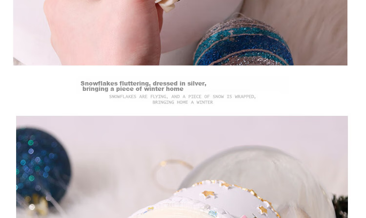 TaTanice Crystal Ball Music Box Desktop Ornament, Snow Globe Music Box, Children's Light-Up Toy, Birthday Gift for Boys And Girls 16