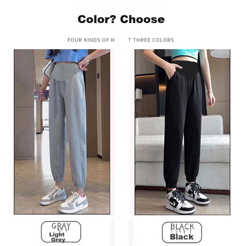 JOYNCLEON Maternity Pants Spring Autumn Outdoor Petite Sports Casual Jogger Sweatpants Maternity Gray XL Jyk80749 17