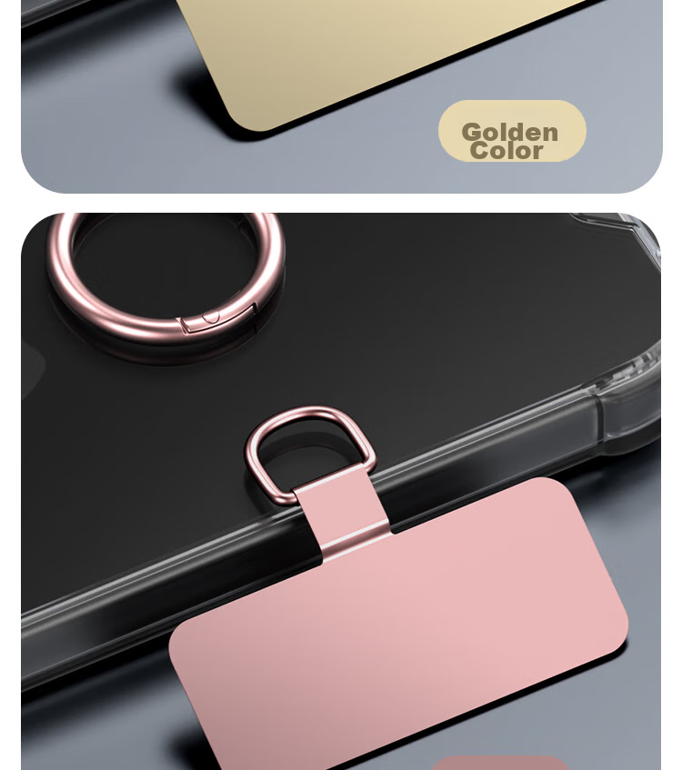 ESCASE Ultra-Thin Metal Clip Phone Case, Universal Clip-On Stand for Huawei, Apple, Android Phones, Lanyard Holder, Multi-Function Pad, Dopamine Compatible, Non-Blocking Case, MO3Pro Pink 14