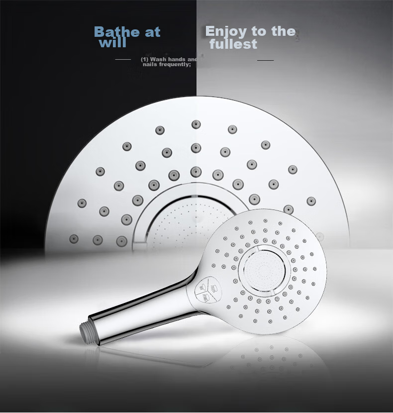 FAENZA Shower Pressure-Boosting Handheld Shower Head, Single-Handed Shower Sprayer, Water Spray Head F3A9805C 1