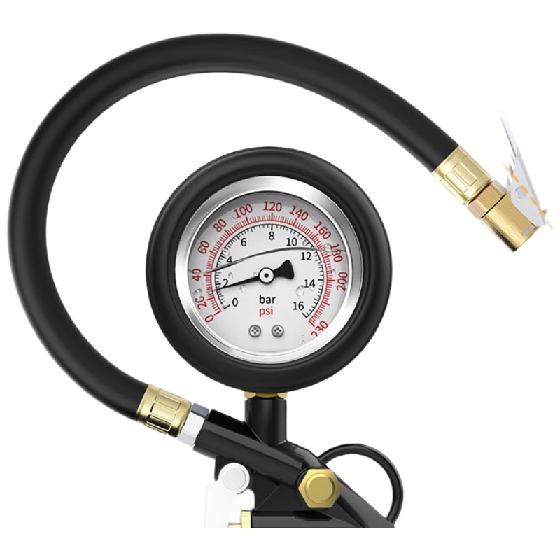 Huangchi Oil-Immersed Tire Pressure Gauge, Can Deflate Tires, Tire Pressure Monitor, Car Tire Pressure Meter