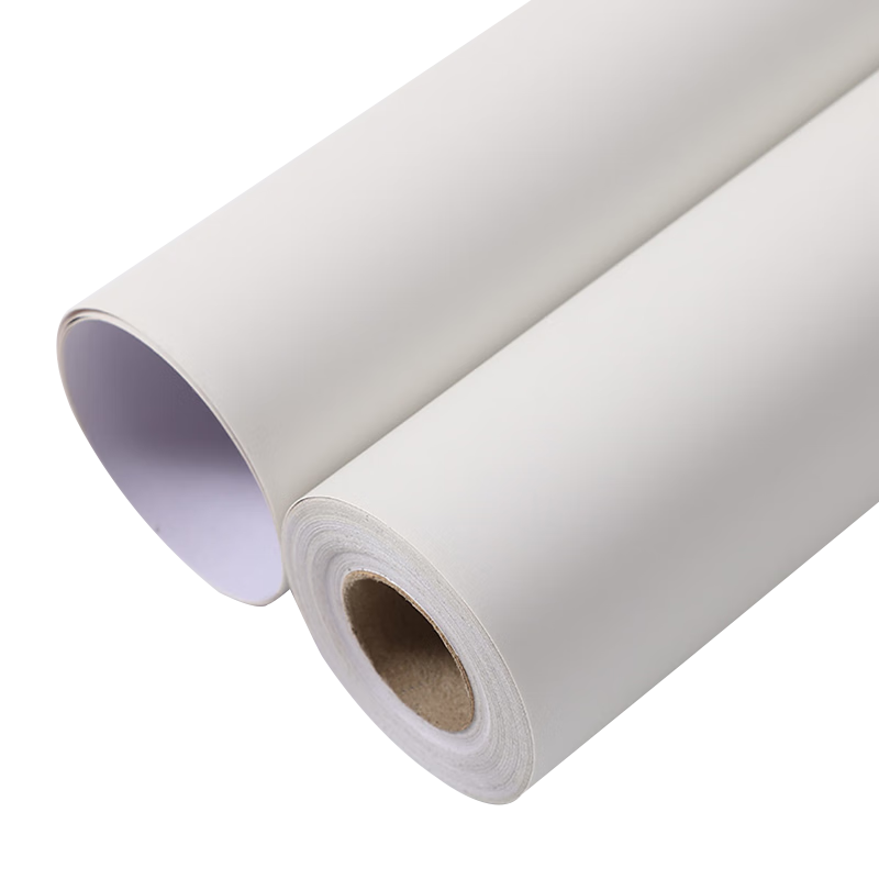 Qinghua Skin-Feel Wallpaper Self-Adhesive Furniture Sticker Desk Cabinet Protective Film Renovation Sticker Ivory White 60*300cm
