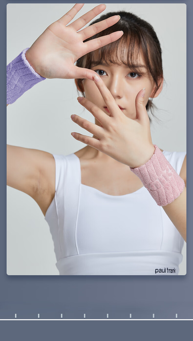 NAILEKESI N Sports Wristband Sweat-Absorbing Wrist Wrap for Badminton Basketball Volleyball Tennis Tendonitis Injury Support Blue 2