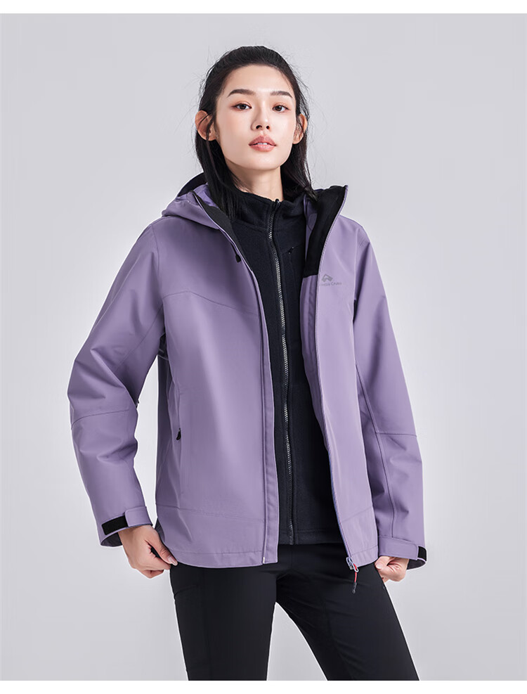 Pioneer Camp Hardshell Jacket for Women, Autumn Outdoor Windproof And Waterproof High Altitude Mountaineering Coat for Men, Commuter Style, Orange-Red, XL 8