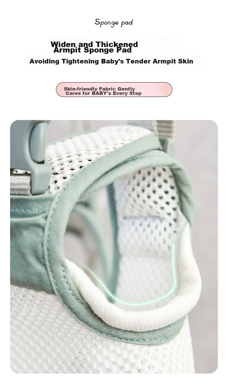 COOKSS Baby Walking Aid Strap, Toddler Learning to Walk Tool, Anti-Lost Cord, Safe And Non-Choking, Pink, Breathable 7