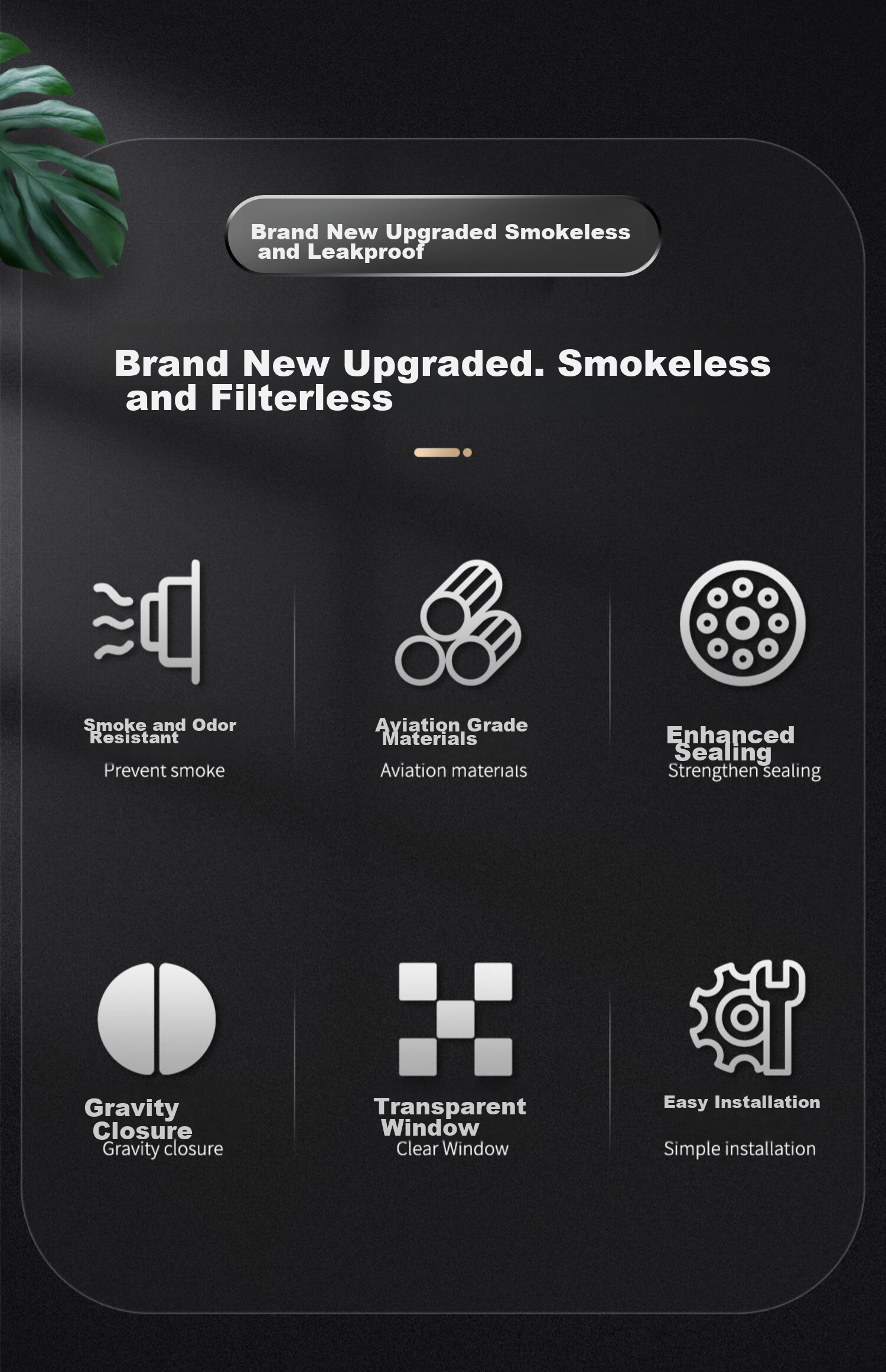Rifeng Backflow Prevention Valve, Range Hood Backflow Prevention Valve, Flue Backflow Prevention Valve, Kitchen Backflow Prevention Valve, Range Hood Backflow Prevention Valve, Oil Smoke Killer 2