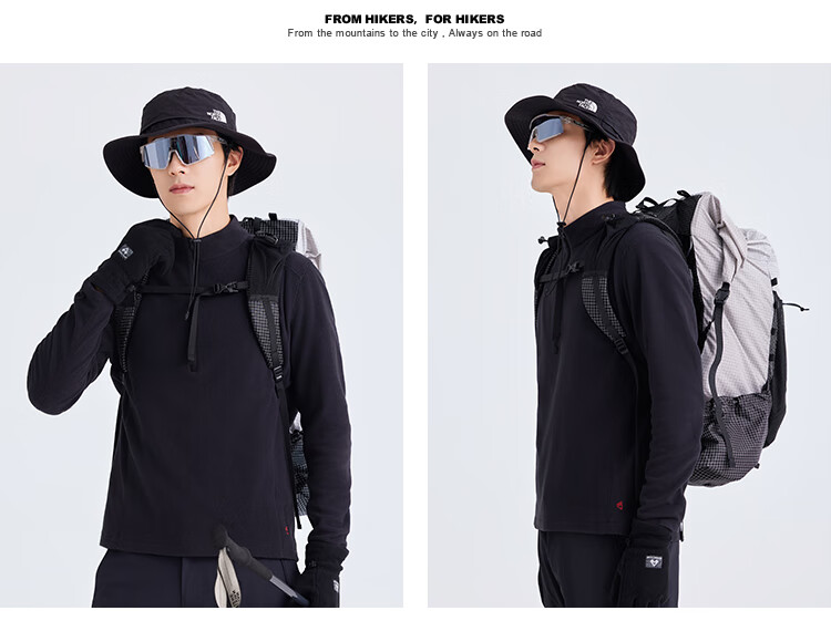 Pioneer Camp Polartec Men's Fleece Outdoor Warmth Pullover Autumn Winter Plush Half-Zip Jacket Coat 4