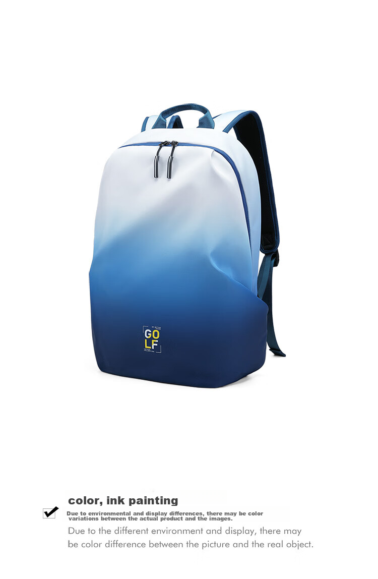 GOLF Backpack for Men, Travel Bag, 15.6/16 Inch Laptop Backpack, Gradient Design, Business Commute Backpack for Students And Professionals 42