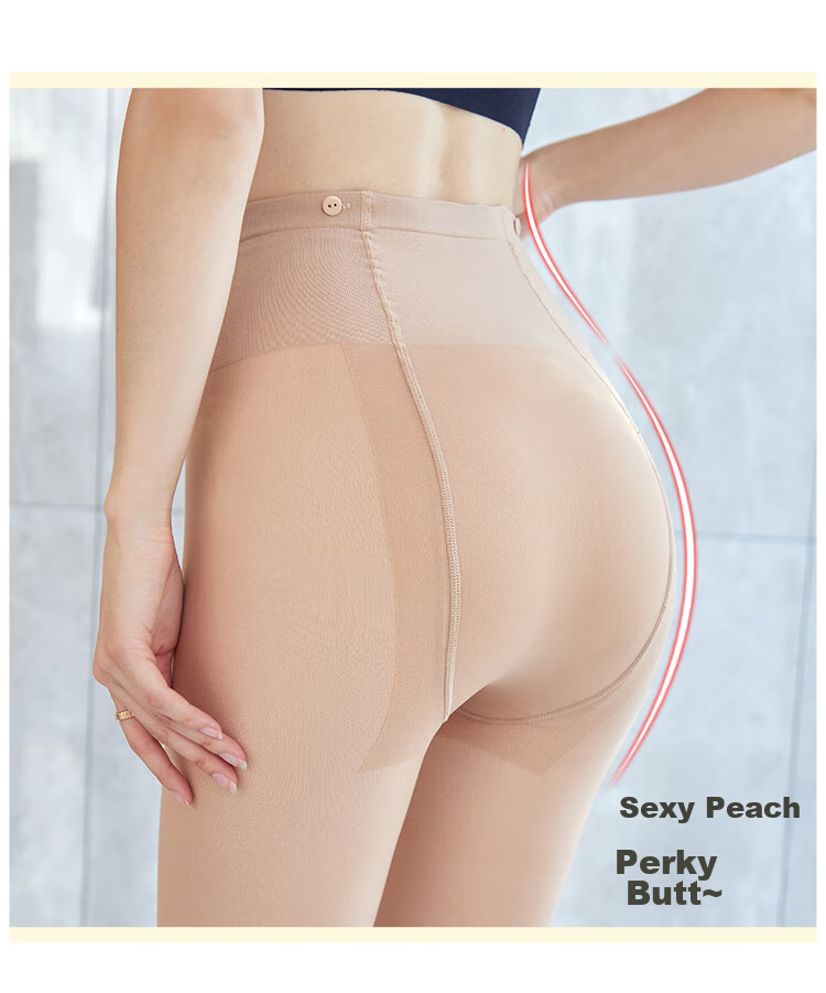 LangSha Invisible Tights for Women, Autumn And Winter Base Layer Pants with Detachable Double-Layer Fleece, Natural Nude Skin Tone, Autumn And Winter Pants Socks 10