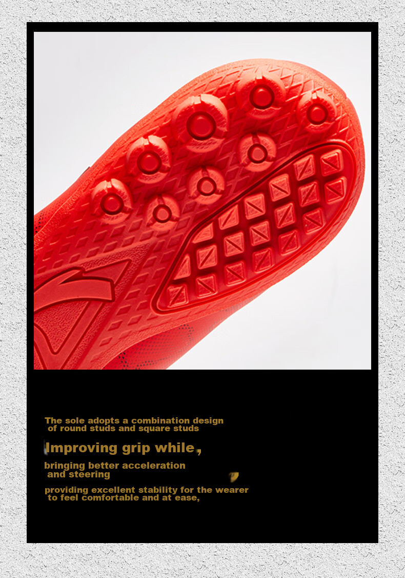 Anta PoZhen LITE Multi-Surface Professional Football Shoes Men's Summer New Training Sports Shoes 8