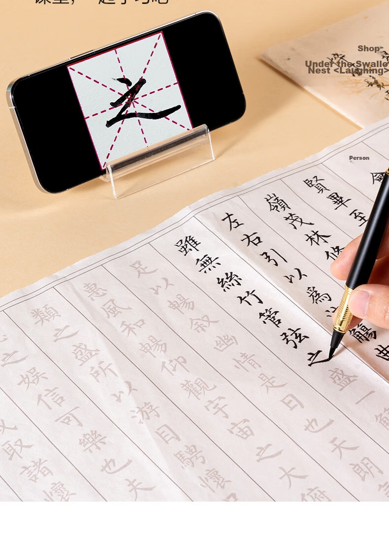 Deli Fountain Pen-Style Brush Pen, Soft Calligraphy Practice Pen for Small Regular Script, Refillable Ink, Adult Beginner Student Calligraphy Copybook Practice Pen with Soft Wolf Hair Tip, Portable Sutra Writing Pen for Business, Black And Gold 13