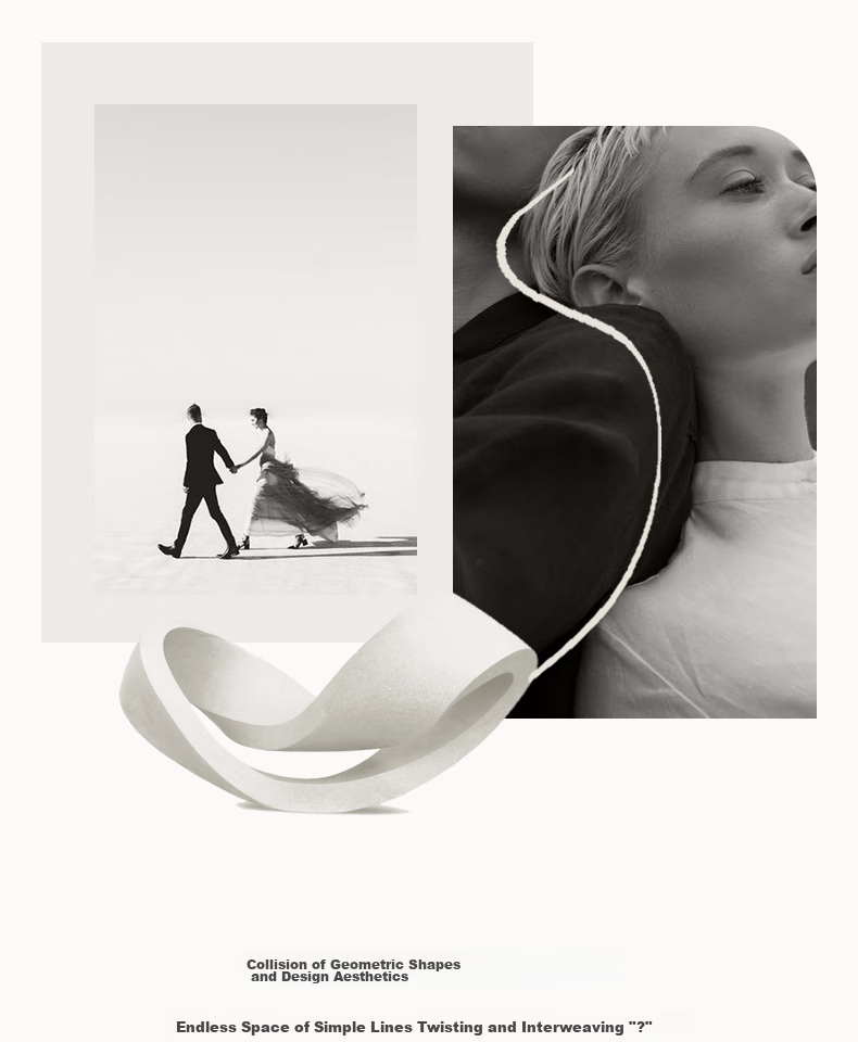 Fanci Mobius Love River Couple Rings Set Anniversary Birthday Gift for Girlfriend 3