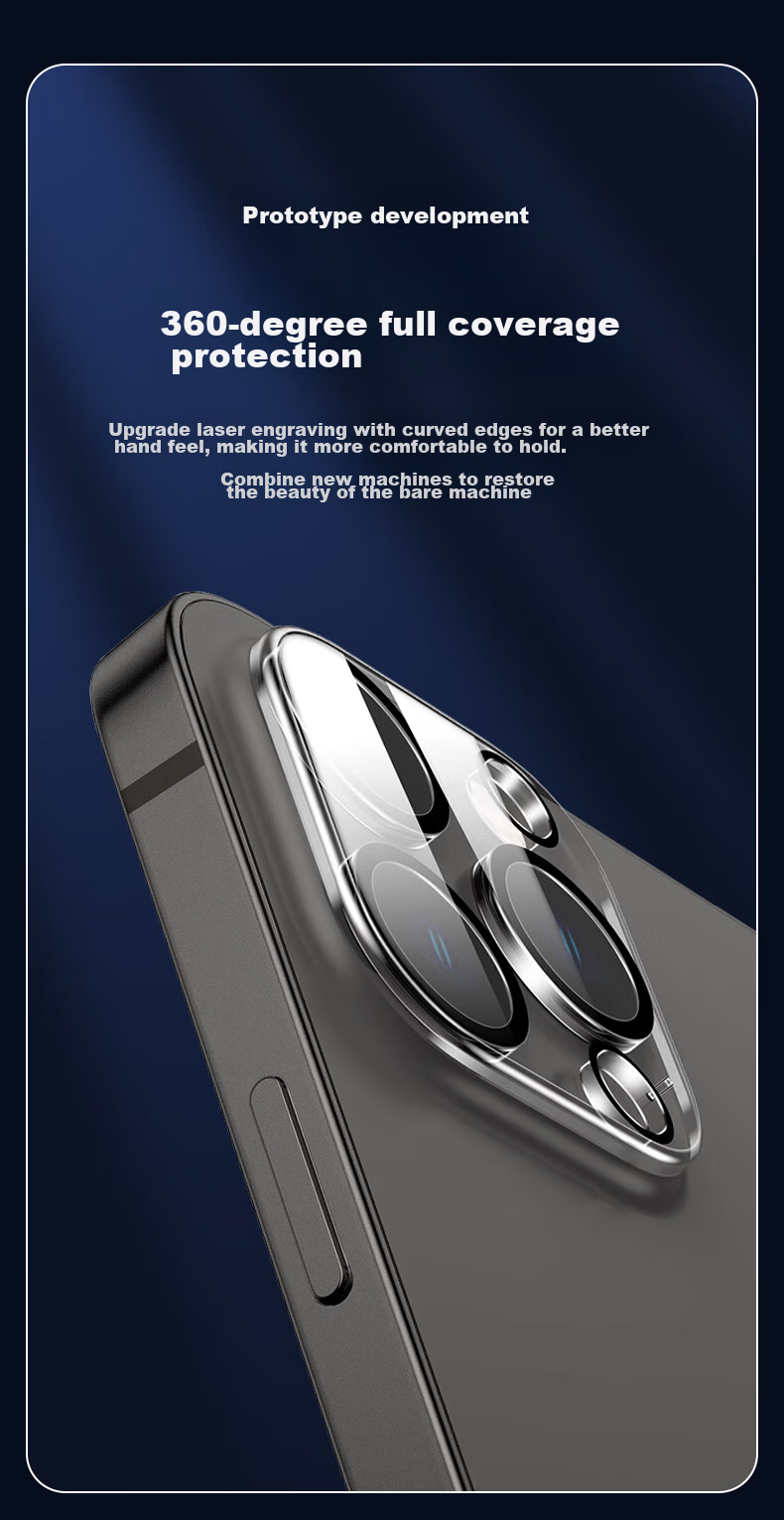 KOOLIFE Lens Protector for IPhone 15 Pro And IPhone 15 Pro Max, Camera Lens Cover, Rear Camera Protection Film for Smartphones, High-Definition Tempered Glass Anti-Drop Film 4