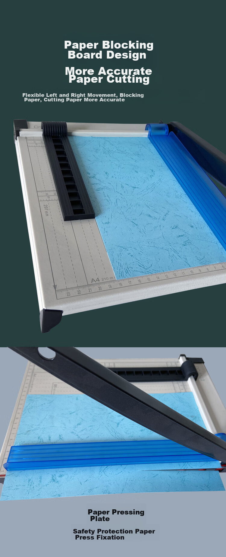 Doton DC-8123 A4 Manual Multifunctional Small Paper Trimmer Steel Cutter 15-Sheet Photo Cover Business Card Copier Paper Cutter 5
