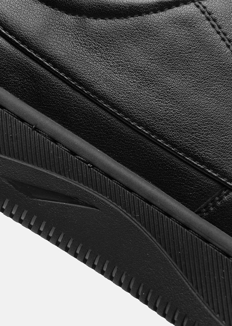 HLA Men's Comfortable Soft Sole Casual Leather Shoes HAAPXM2DAD084 Black Size 41 18