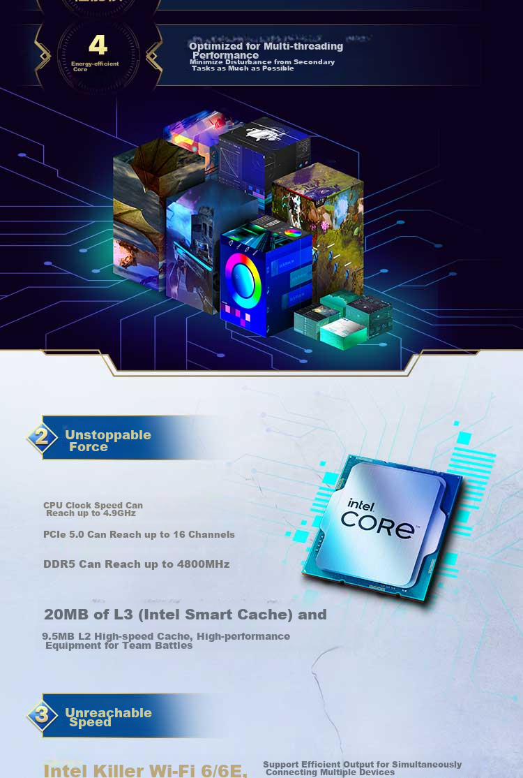 Intel Core 12th Gen I5 Processor 12600KF, 10 Cores 16 Threads, Single-Core Turbo Frequency up to 4.9GHz, 20M L3 Cache, Boxed CPU 2