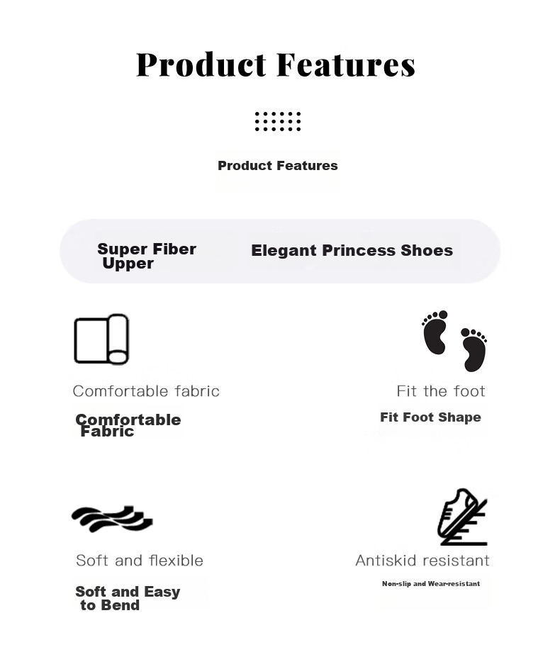 Follow Me Girls' Leather Shoes, Children's Princess Shoes, Versatile School Performance Shoes, Square-Toe Flats, Beige, Size 33 2