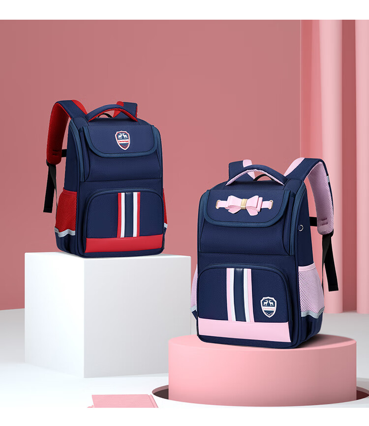 V.NINE Backpack for Primary School Boys, Lightweight And Reduced Burden Children's Schoolbag with Large Capacity Cloud-Style Double Shoulder Bag, British Style Backpack 13