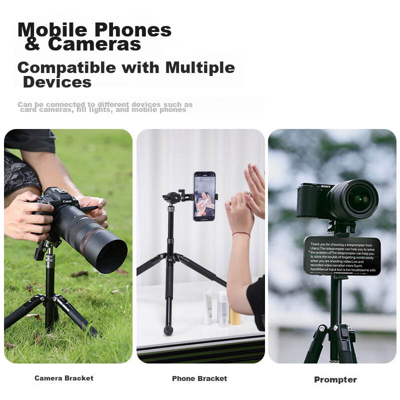Youlanzi Ulanzi MT-63 Camera Reverse Folding Tripod, DSLR Climbing Outdoor Stand, Mini Portable Photography Tripod, 360° Pan Head, Detachable Center Colum