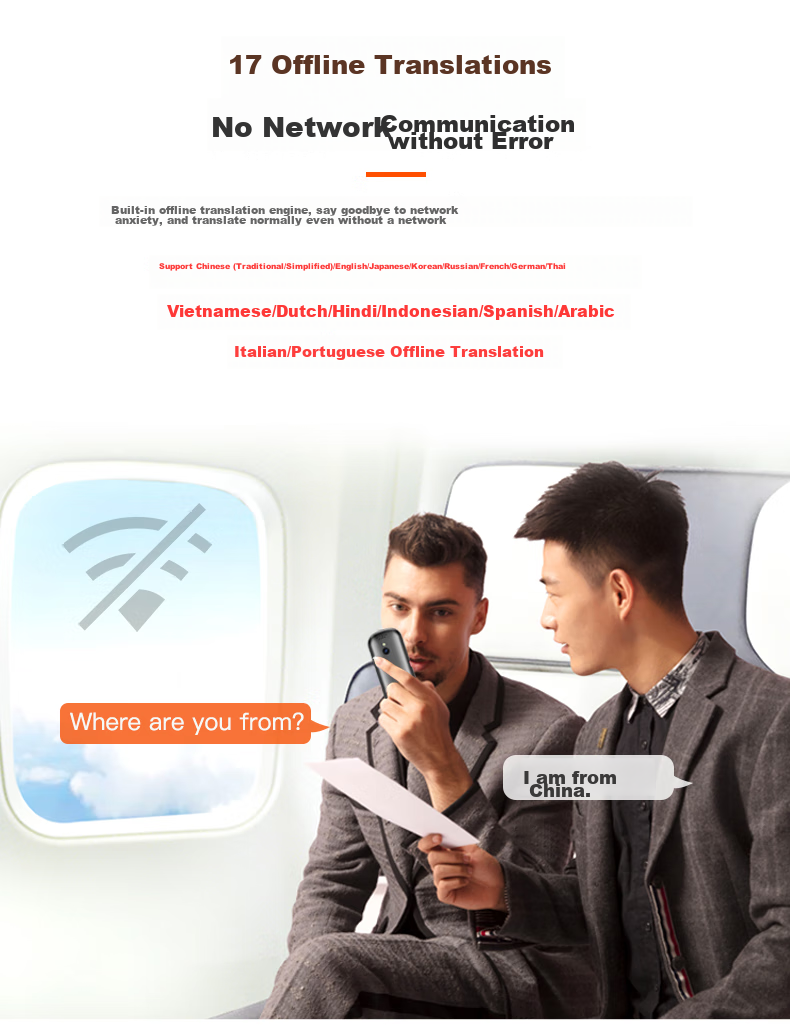 JoneR Translation Device GOPlus, Real-Time And Offline Interpretation for Multiple Languages, Photo Translation, English Learning Tool, Business And Travel Translation Aid with Free Earphones 6