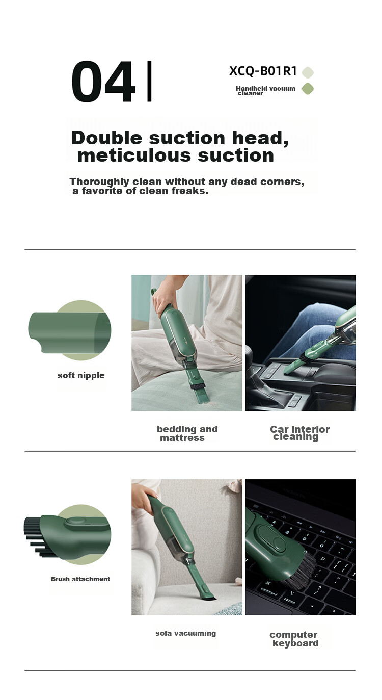 Bear Cordless Vacuum Cleaner And Mop Combo, Powerful Suction for Home Use, Handheld Lightweight Portable Strong Suction for Pet Hair, Anti-Tangling Vacuum Cleaner [Whirlwind] V2 Water Tank Versio 14