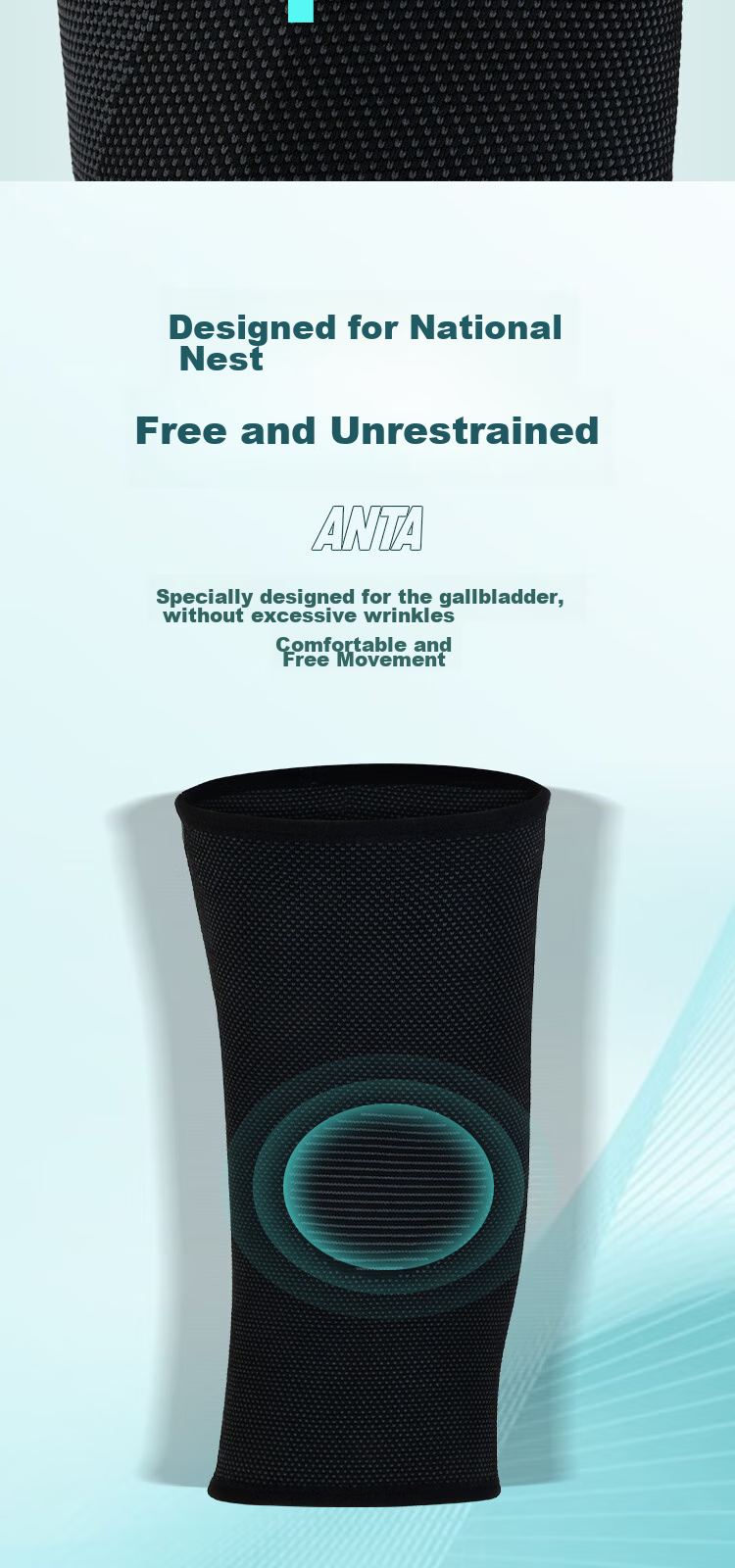 ANTA Sports Knee Brace for Running, Preventing Meniscus Injury, Suitable for Basketball, Badminton, Climbing, Mountain Climbing, Knee Joint Arthritis Protection, Size M 6