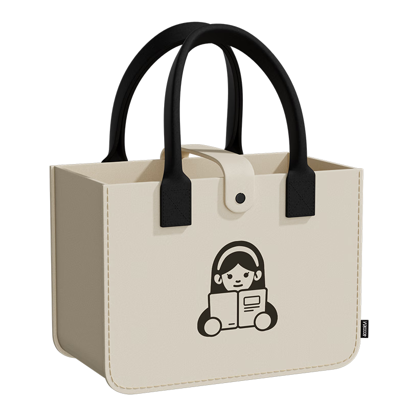 Siwangongli Felt Handbag, Tote Bag for Commuting, Canvas Bag, Simple Design, Suitable for College Students, Shopping And Storage, Large Capacity Gift Bag