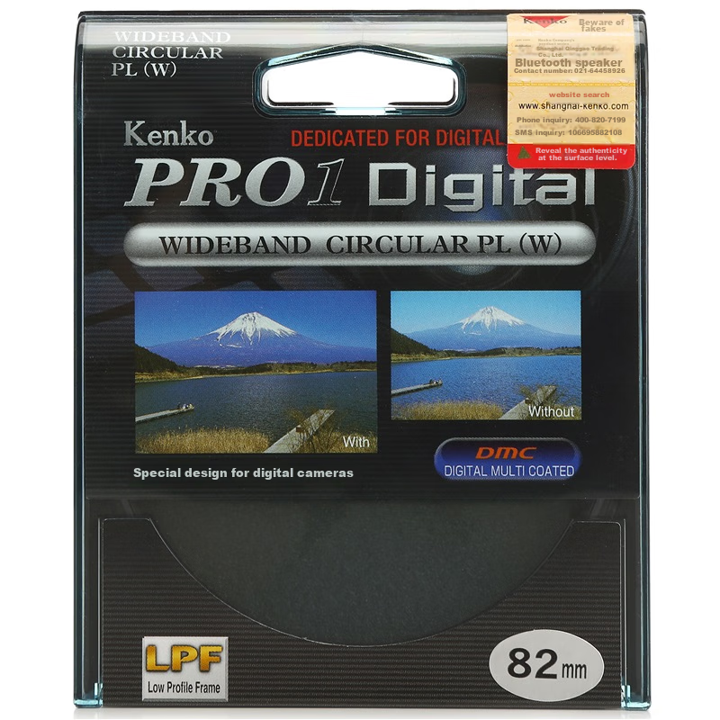 KENKO PRO1 Digital CPL(W) 82mm Ultra-Thin Circular Polarizing Filter