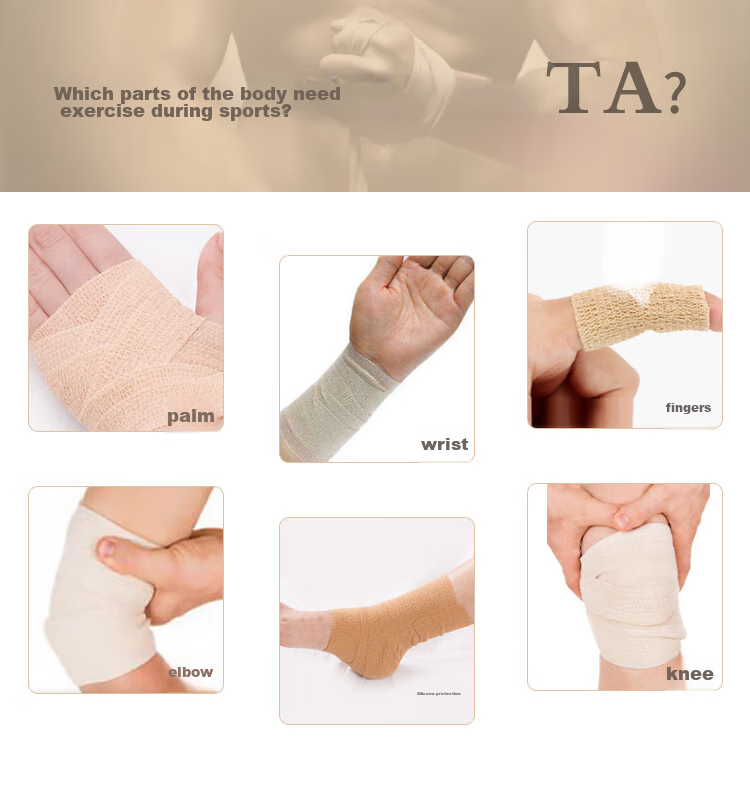 Chidong Elastic Self-Adhesive Bandage for Hand Protection, Boxing Leg Wraps, Hand And Ankle Support, Sports Elastic Bandage, 9 Rolls, 5cm X 4.5m 3