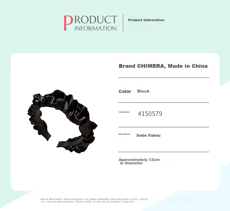 CHIMERA French Vintage Headband with High Crown, Pleated Satin Band for Face-Slimming And Outdoor Wear, Women's Hair Accessory, Mid-Autumn Festival Gift 9