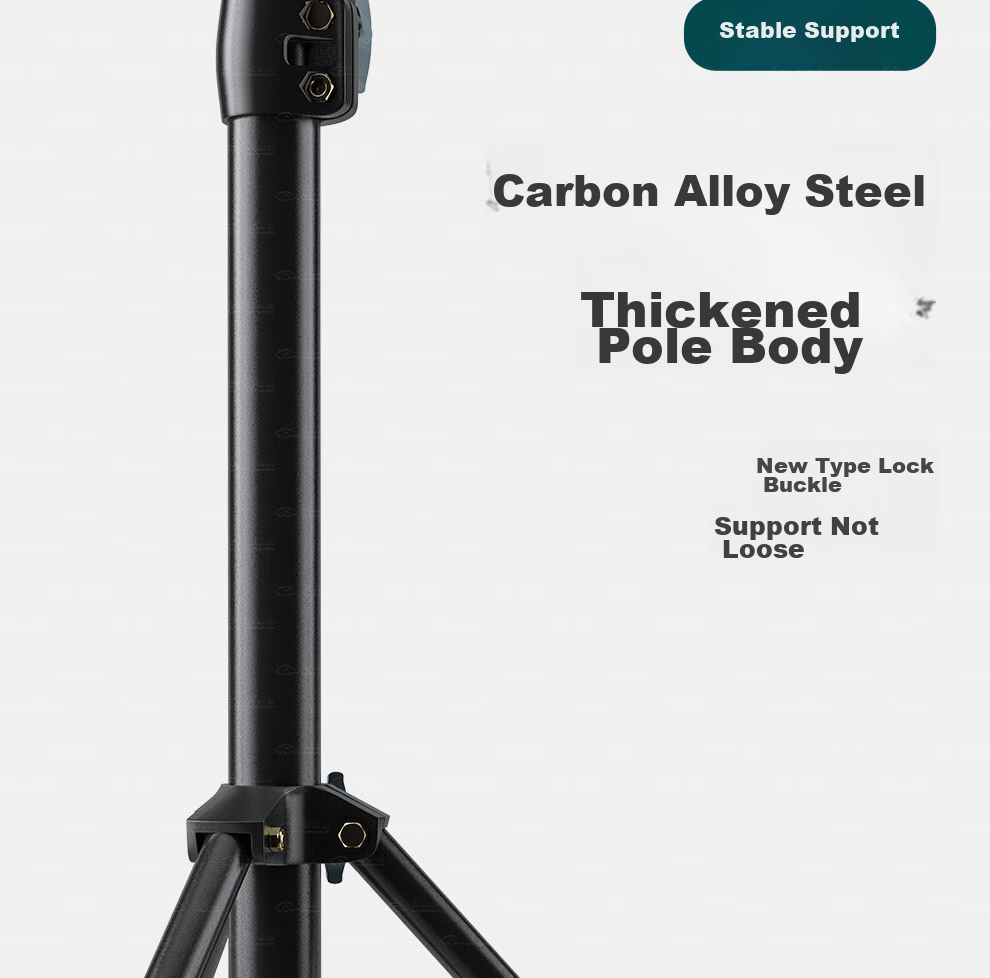 COMPCCTV Surveillance Camera Floor Stand, Indoor And Outdoor Extended Telescopic Temperature Measurement Device, Movable Tripod, Hikvision Dahua Camera Extension Pole 8