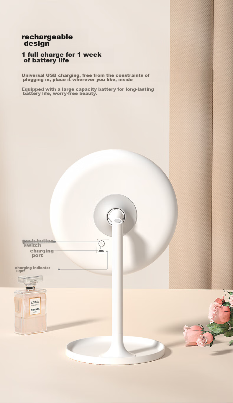 DOCO LAB Mirror Makeup Mirror with Light, Desktop Smart Beauty Mirror, LED Touch-Up Mirror, Gift for Girlfriend on Holidays 7