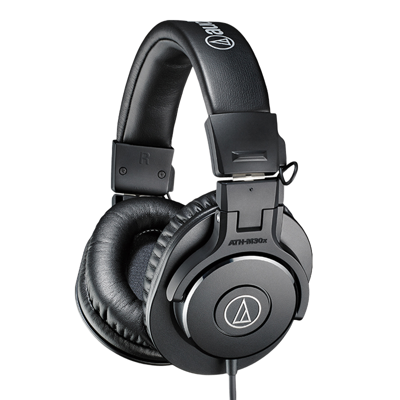 Audio-Technica ATH-M30X Foldable Over-Ear Professional Recording HIFI Monitoring Headphones for Live Streaming, Music Editing, And Audiobooks