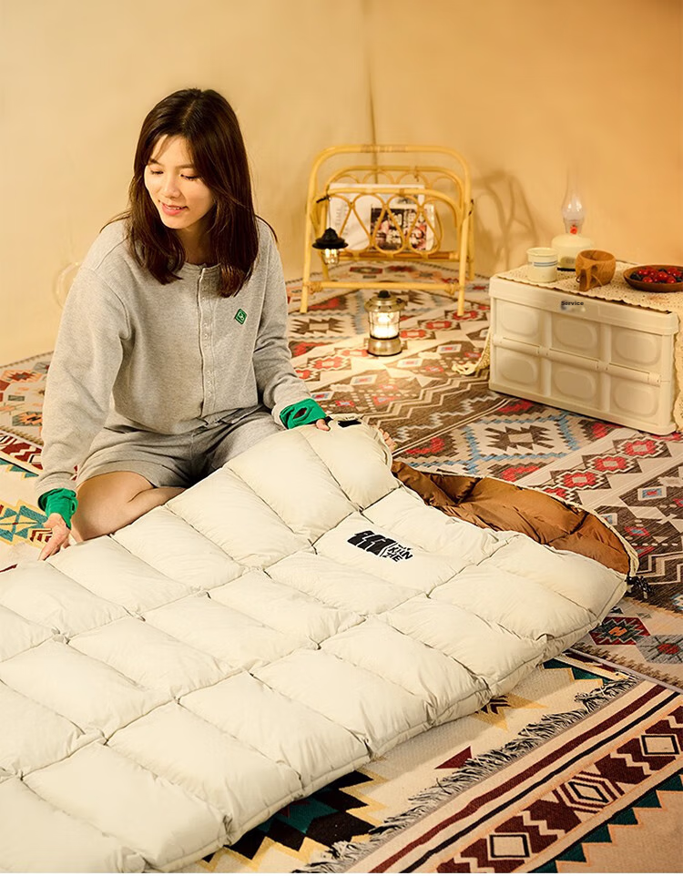 TAN XIAN ZHE TAN XIAN ZHE Feather Sleeping Bag, Adult Outdoor Indoor Autumn Winter, Widened And Thickened, Warm Camping Feather Sleeping Bag 19