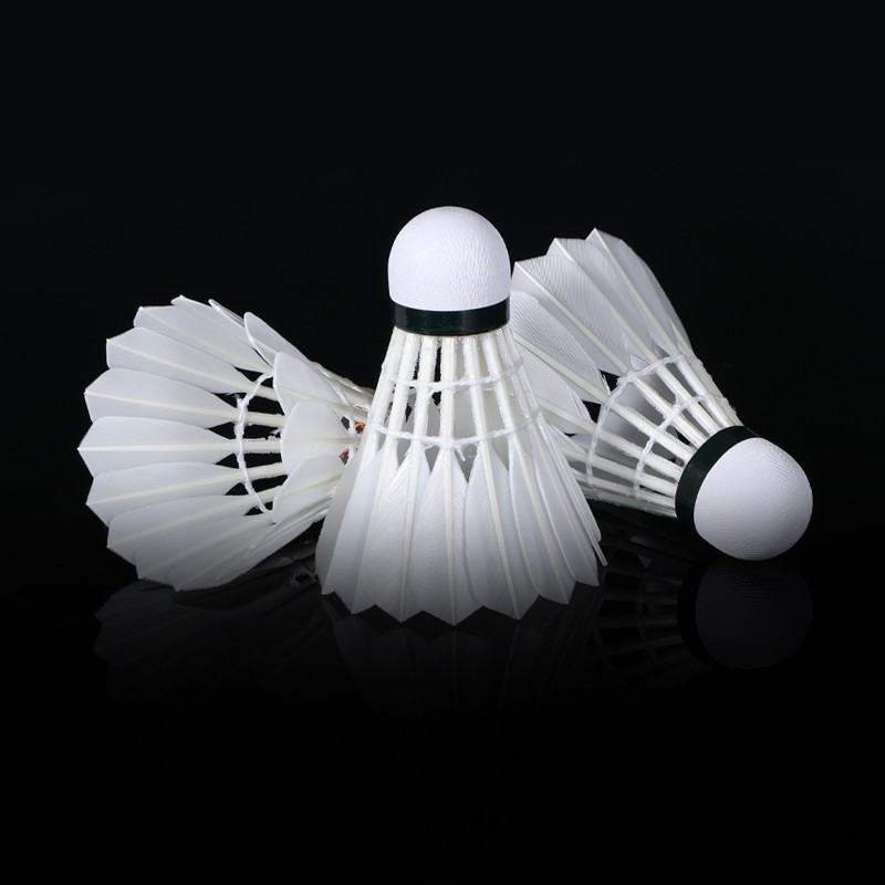 RSL Badminton Shuttlecocks, Duck Feather, 12 Per Tube, Durable, Stable Flight, for Competition And Training, SK.7 Size, 1 Tube