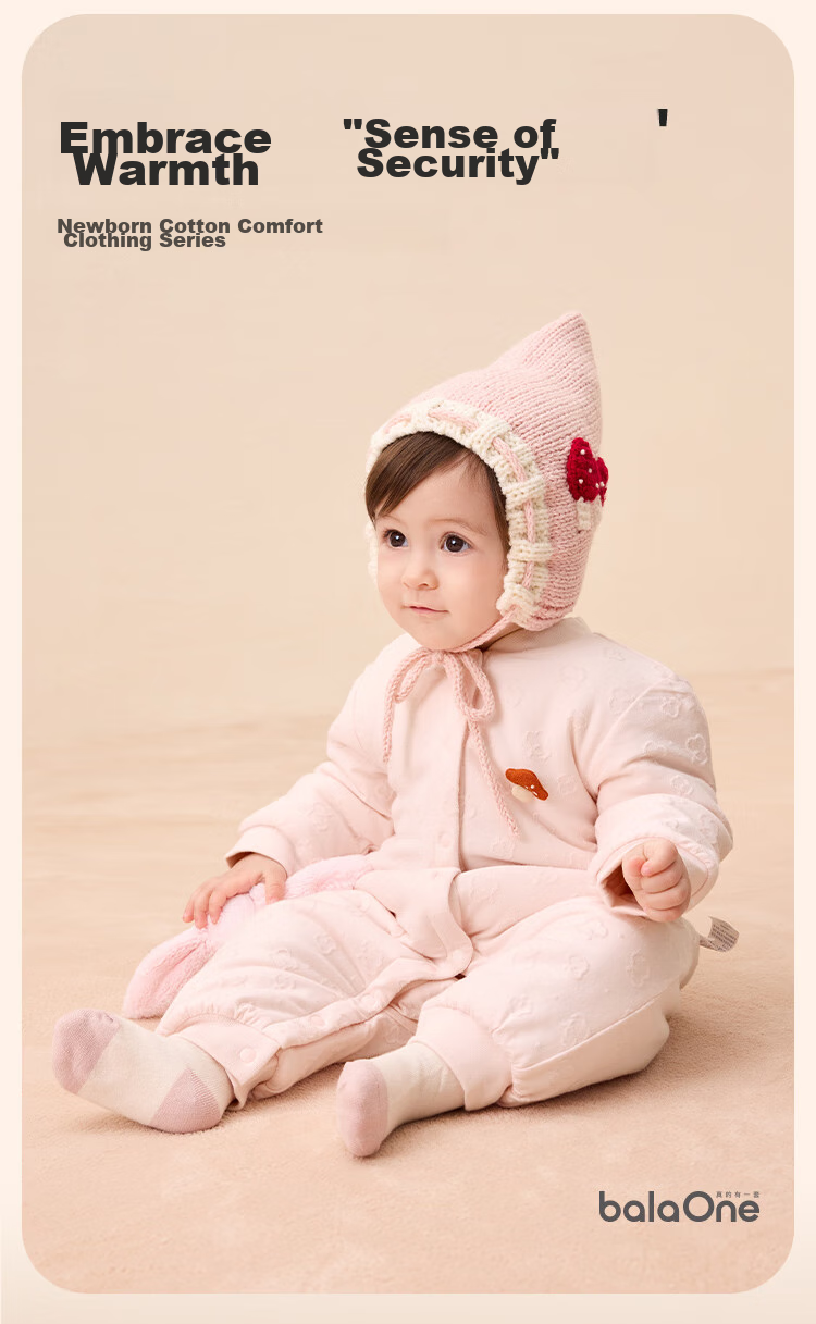 BALABALA Children's Clothing, Baby Romper, Newborn Onesie, Infant Bodysuit, Boys And Girls Winter Wear, Crawling Suit, Thickened Warm Soft Cute 4
